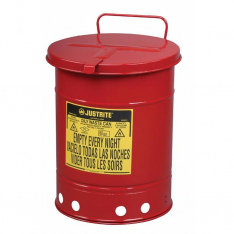 JUSTRITE 09310, CAN, OWC W/HAND COVER, 10G, RD